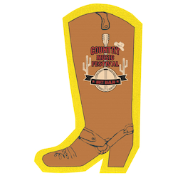 Cushioned Jar Opener - Cowboy Boot - Full Color