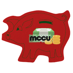 Cushioned Jar Opener - Piggy Bank - Full Color