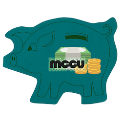 Cushioned Jar Opener - Piggy Bank - Full Color