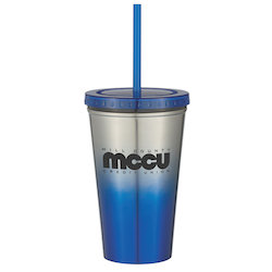 Chroma Stainless Tumbler with Straw - 16 oz. - 24 hr