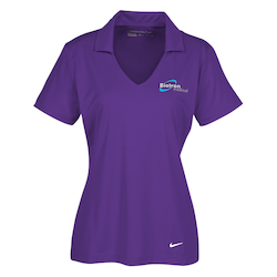Nike Performance Vertical Mesh Polo - Ladies' - Embroidered - 24 hr