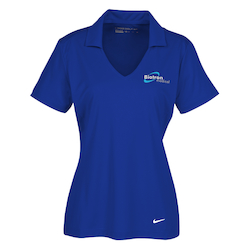 Nike Performance Vertical Mesh Polo - Ladies' - Embroidered - 24 hr