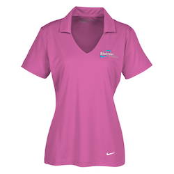 Nike Performance Vertical Mesh Polo - Ladies' - Embroidered - 24 hr