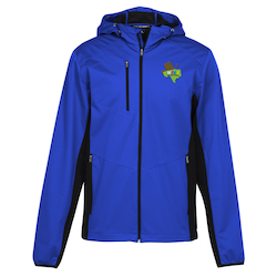 Lightweight Hooded Colorblock Soft Shell Jacket - Men's - 24 hr