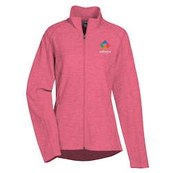 Heathered Microfleece Jacket - Ladies' - 24 hr