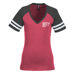 Varsity V-Neck T-Shirt - Ladies'