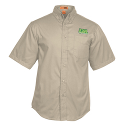 Stain Resistant Short Sleeve Twill Shirt