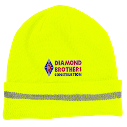 Enhanced Visibility Beanie with Reflective Stripe