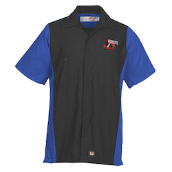 Red Kap Mechanic Crew Short Sleeve Colorblock Shirt