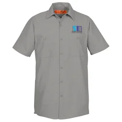 Red Kap Technician Short Sleeve Work Shirt