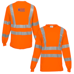 Snag-Resistant Reflective Long Sleeve T-Shirt