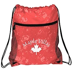 Mesh Pocket Sportpack - Distressed Print