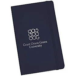 Moleskine Hard Cover Notebook - 8-1/4" x 5" - Ruled - Foil Stamp