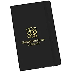 Moleskine Hard Cover Notebook - 8-1/4" x 5" - Ruled - Foil Stamp