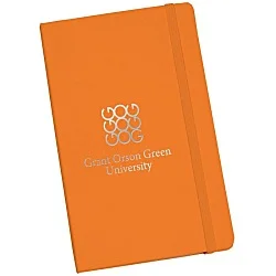 Moleskine Hard Cover Notebook - 8-1/4" x 5" - Ruled - Foil Stamp