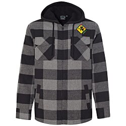 Burnside Quilted Flannel Full-Zip Hooded Jacket