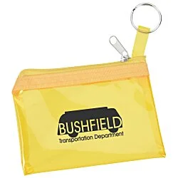 Key Ring Zippered Pouch - 24 hr