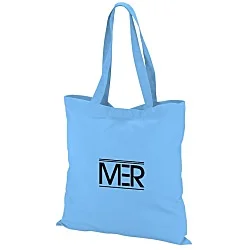 Colored Cotton Hook and Loop Closure Tote - 24 hr
