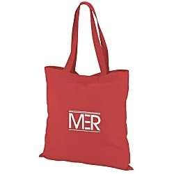 Colored Cotton Hook and Loop Closure Tote - 24 hr