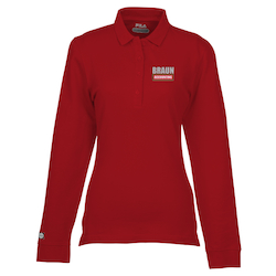 FILA Meridian Long Sleeve Polo - Ladies'
