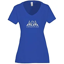Team Favorite 4.5 oz. V-Neck T-Shirt - Ladies' - Screen