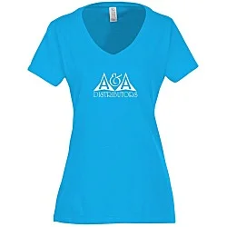 Team Favorite 4.5-oz V-Neck T-Shirt - Ladies' - Screen