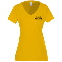 Team Favorite 4.5 oz. V-Neck T-Shirt - Ladies' - Screen