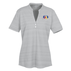 Barcode Textured Henley - Ladies'