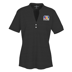 Barcode Textured Henley - Ladies'