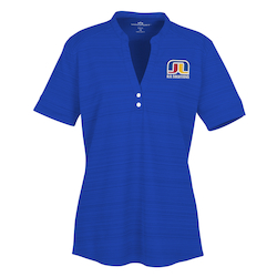 Barcode Textured Henley - Ladies'