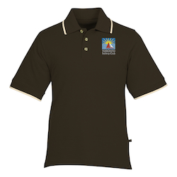 Tipped Combed Cotton Pique Polo - Men's