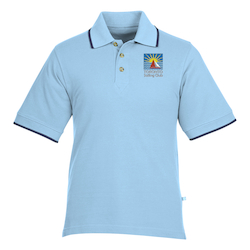 Tipped Combed Cotton Pique Polo - Men's