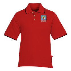 Tipped Combed Cotton Pique Polo - Men's