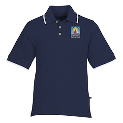 Tipped Combed Cotton Pique Polo - Men's