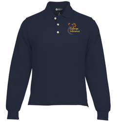 Classic Combed Cotton Pique Long Sleeve Polo
