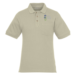 Classic Combed Cotton Pique Polo with Pocket