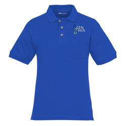 Classic Combed Cotton Pique Polo with Pocket