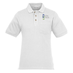 Classic Combed Cotton Pique Polo with Pocket