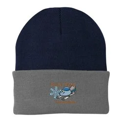 Big Cuff Knit Cap - Two Tone