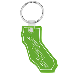 California Soft Keychain - Translucent