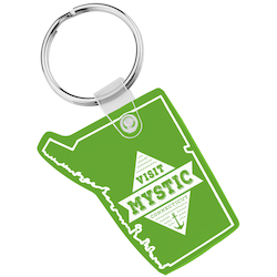 Connecticut Soft Keychain - Translucent