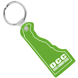 Delaware Soft Keychain - Translucent