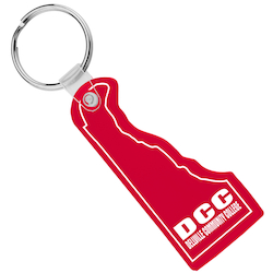 Delaware Soft Keychain - Translucent