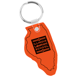 Illinois Soft Keychain - Translucent