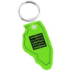 Illinois Soft Keychain - Translucent