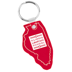 Illinois Soft Keychain - Translucent