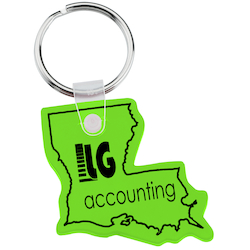 Louisiana Soft Keychain - Translucent