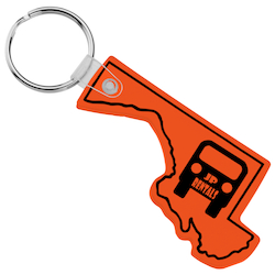 Maryland Soft Keychain - Translucent