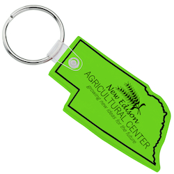 Nebraska Soft Keychain - Translucent