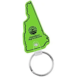 New Hampshire Soft Keychain - Translucent